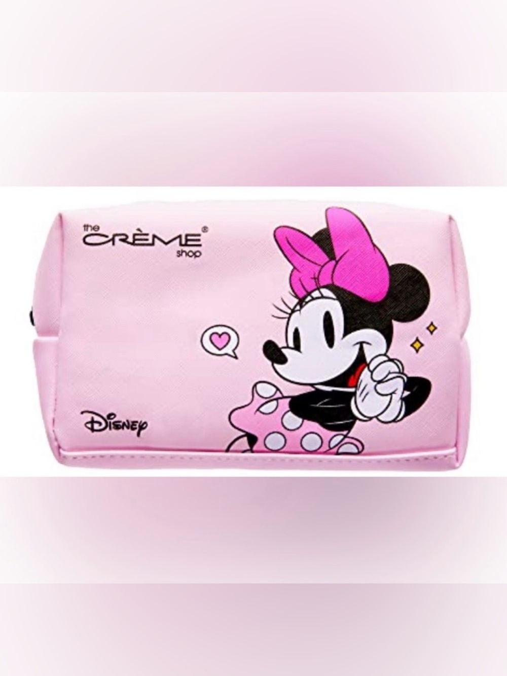 The Crème Shop x Disney Mickey & Minnie Mouse Pink Makeup Travel Bag Pouch
